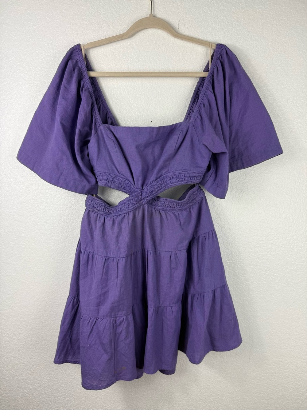 FREE PEOPLE Cross of Sunlight Mini Dress size S